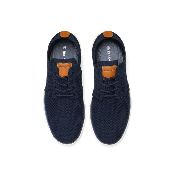 [KnitFlex Breeze] Men's Knitted Oxford Sneaker Shoes - DARK BLUE - 4